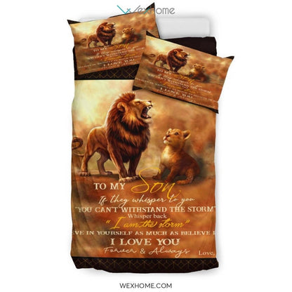 King Lion Bedding - Duvet Cover And Pillowcase Set - Unique Design Amazing Gift