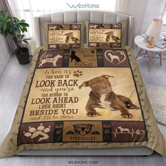 Pitbull Quilt Bedding - Duvet Cover And Pillowcase Set - Unique Design Amazing Gift