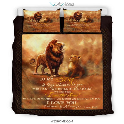 King Lion Bedding - Duvet Cover And Pillowcase Set - Unique Design Amazing Gift