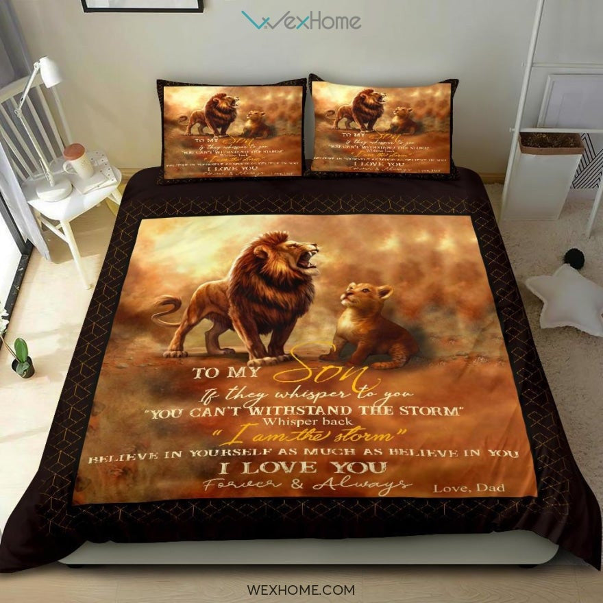 King Lion Bedding - Duvet Cover And Pillowcase Set - Unique Design Amazing Gift