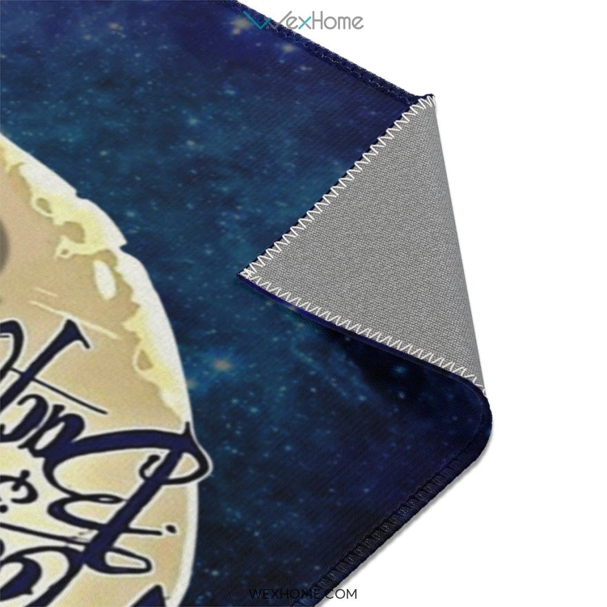 Stitch Cartoon Area Rugs | Stitch I Love You To The Moon And Back