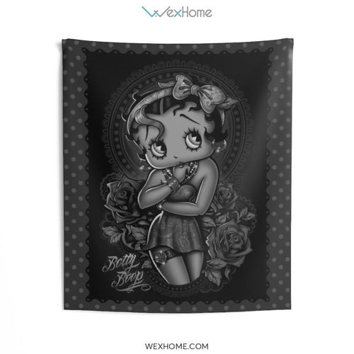 Betty Boop So Beauty With Rose Indoor Wall Tapestries Unique Gift W1020