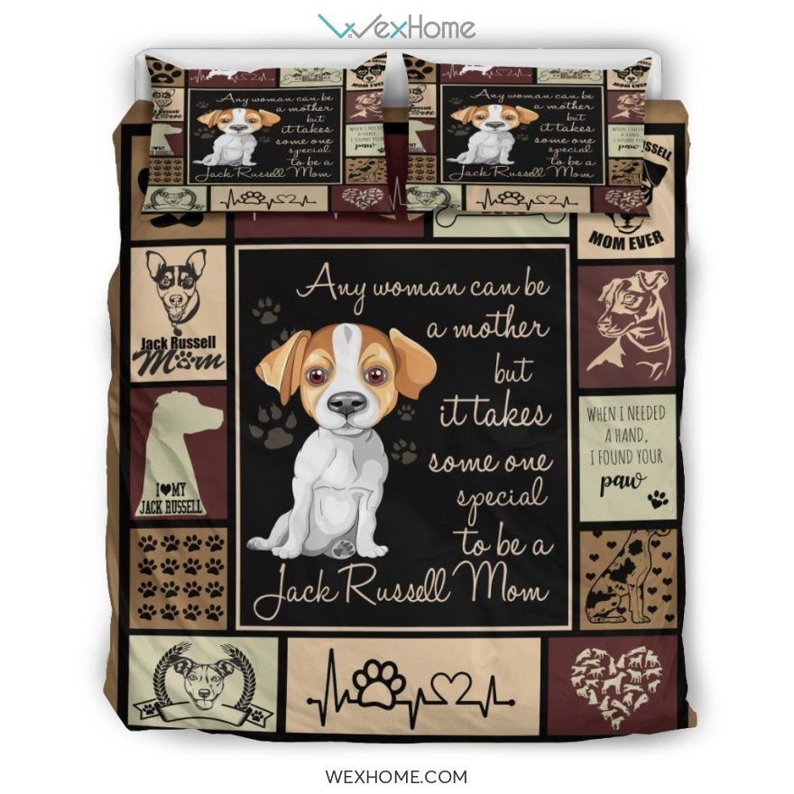 Jack Russell Vq Mom Quilt Bedding - Duvet Cover And Pillowcase Set - Unique Design Amazing Gift