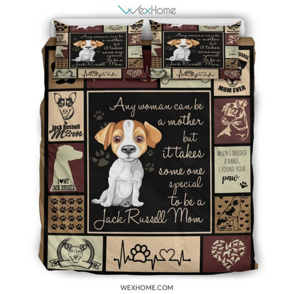 Jack Russell Vq Mom Quilt Bedding - Duvet Cover And Pillowcase Set - Unique Design Amazing Gift