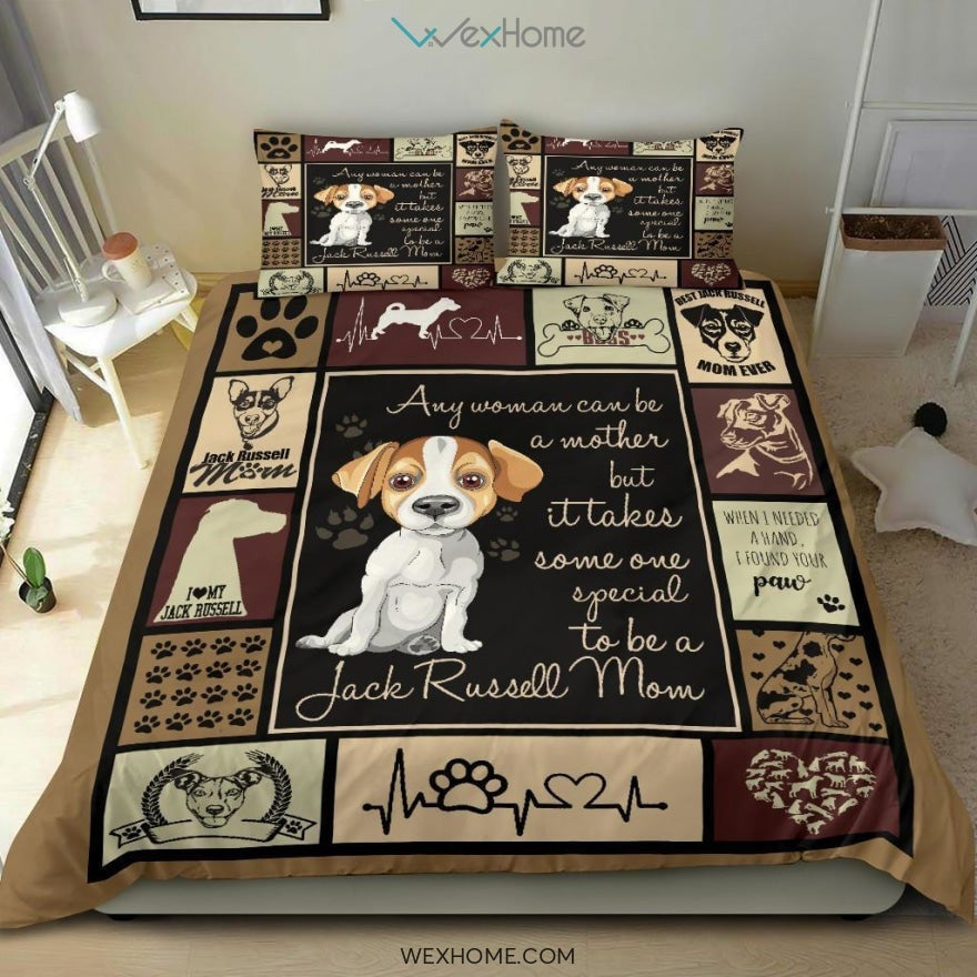 Jack Russell Vq Mom Quilt Bedding - Duvet Cover And Pillowcase Set - Unique Design Amazing Gift