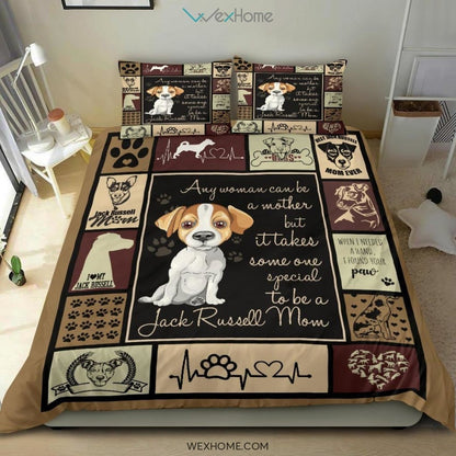 Jack Russell Vq Mom Quilt Bedding - Duvet Cover And Pillowcase Set - Unique Design Amazing Gift