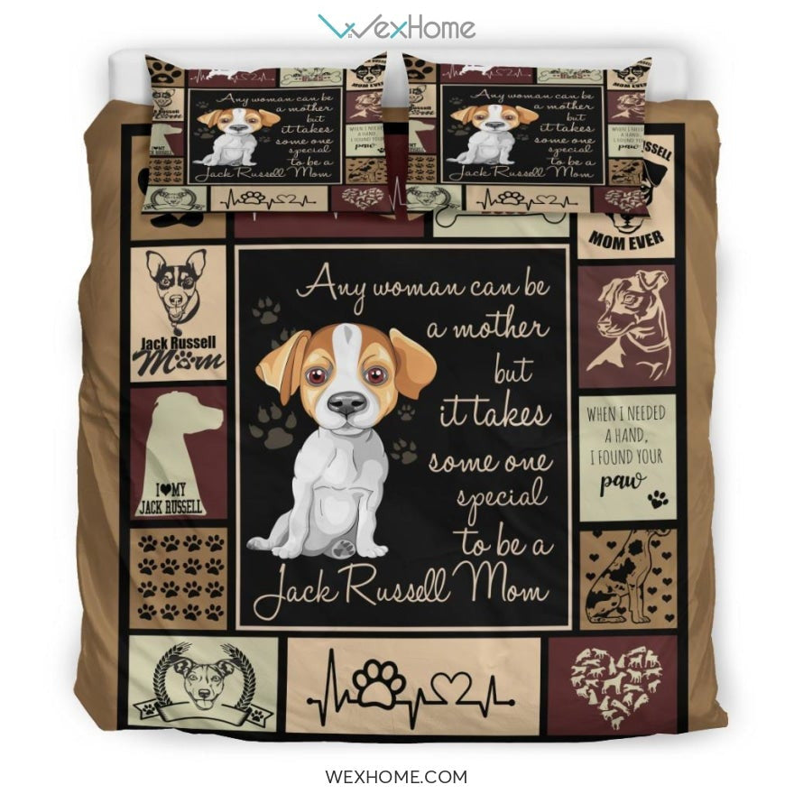 Jack Russell Vq Mom Quilt Bedding - Duvet Cover And Pillowcase Set - Unique Design Amazing Gift