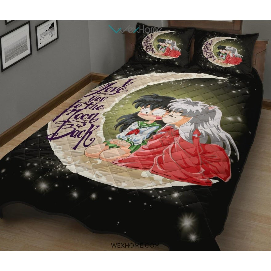 Inuyasha To The Moon Quilt Bed Sets - Unique Design Amazing Gift