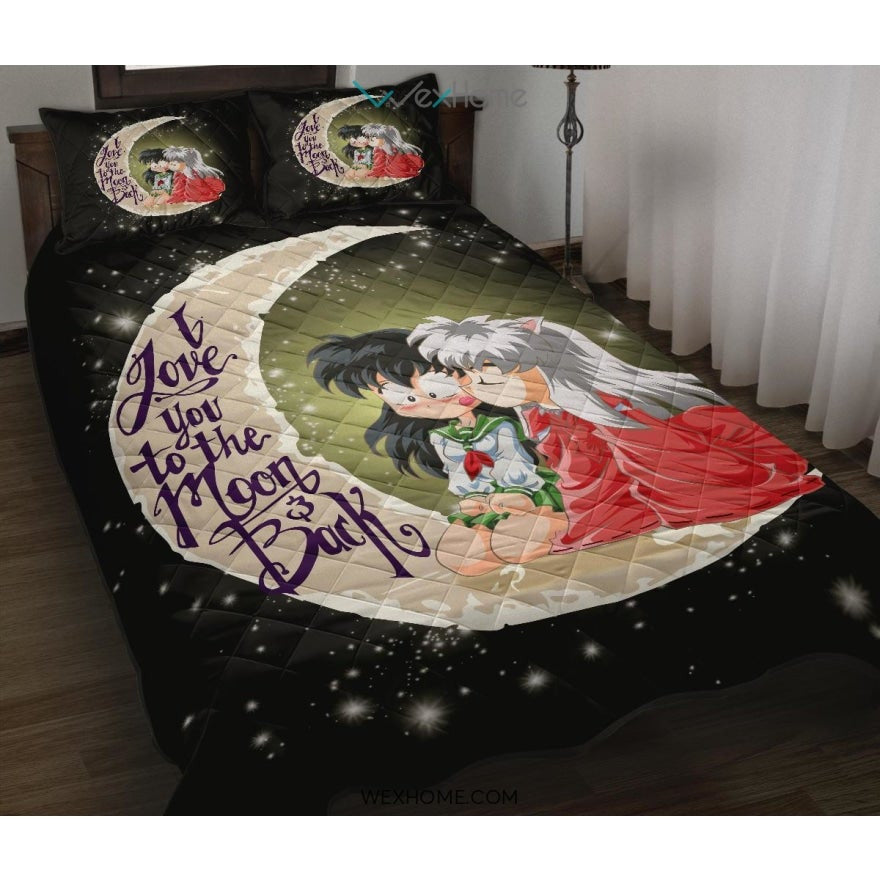 Inuyasha To The Moon Quilt Bed Sets - Unique Design Amazing Gift