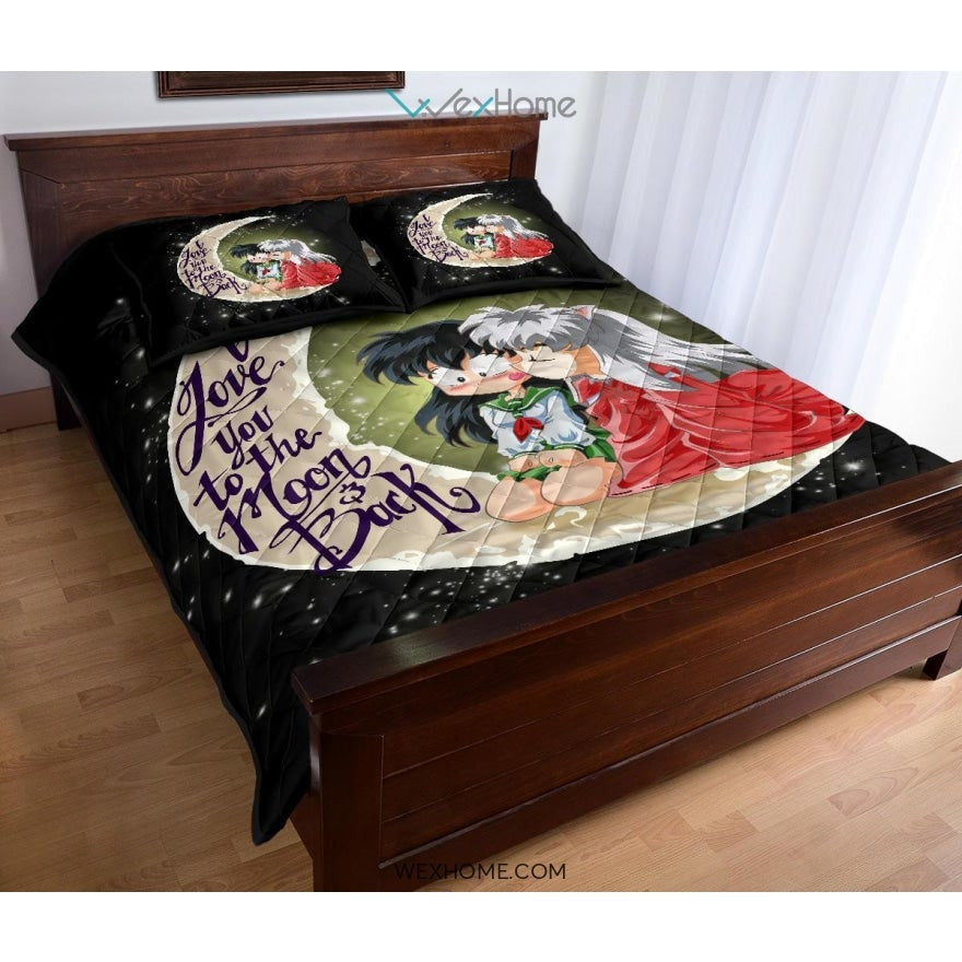Inuyasha To The Moon Quilt Bed Sets - Unique Design Amazing Gift