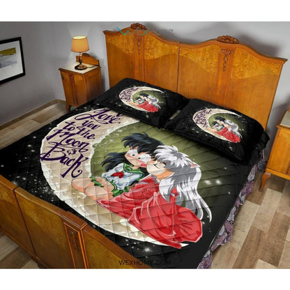 Inuyasha To The Moon Quilt Bed Sets - Unique Design Amazing Gift