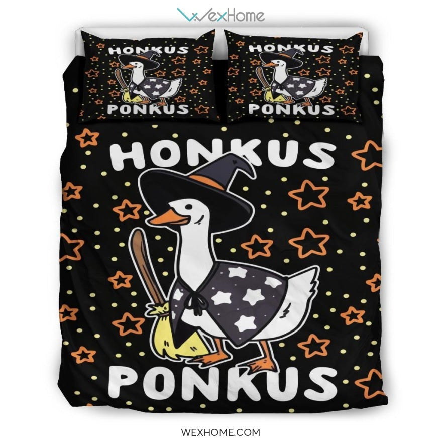 Funny Halloween Witches Duck Cute Honkus Ponkus Bedding