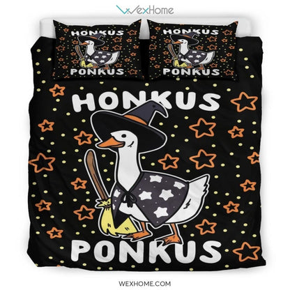 Funny Halloween Witches Duck Cute Honkus Ponkus Bedding