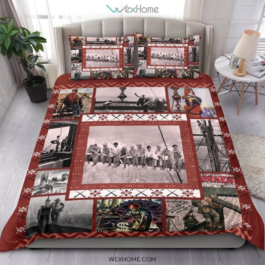 Quilt Worker Bedding - Duvet Cover And Pillowcase Set - Unique Design Amazing Gift