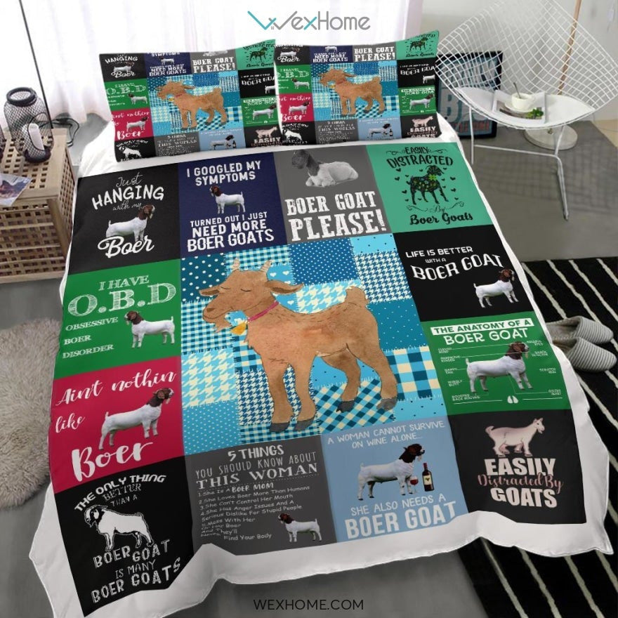 Goat Bedding - Duvet Cover And Pillowcase Set - Unique Design Amazing Gift