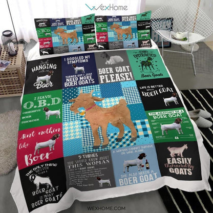 Goat Bedding - Duvet Cover And Pillowcase Set - Unique Design Amazing Gift