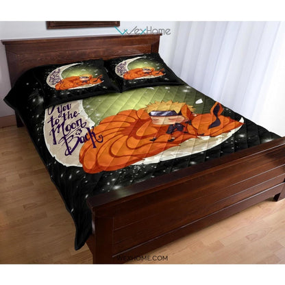 Naruto To The Moon Quilt Bed Sets - Unique Design Amazing Gift