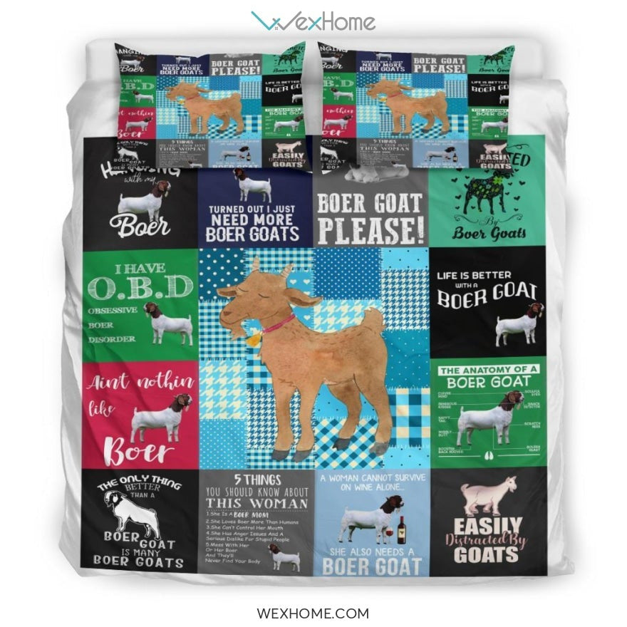 Goat Bedding - Duvet Cover And Pillowcase Set - Unique Design Amazing Gift