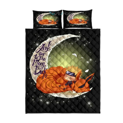 Naruto To The Moon Quilt Bed Sets - Unique Design Amazing Gift