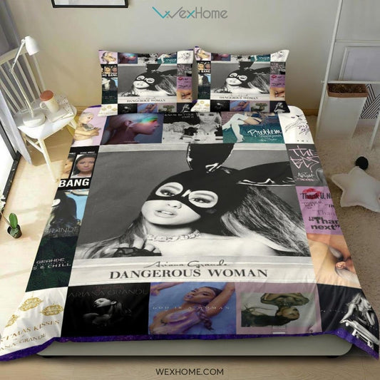 Quilt Ariana Grande Bedding - Duvet Cover And Pillowcase Set - Unique Design Amazing Gift