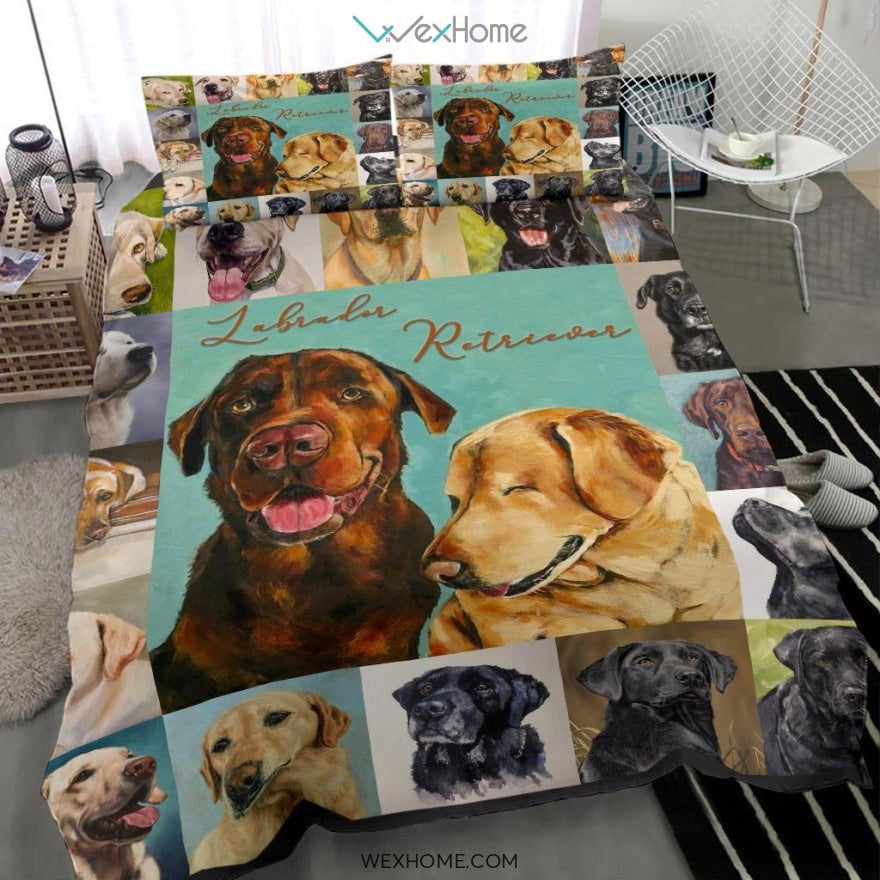 Labrador Retriever Bedding - Duvet Cover And Pillowcase Set - Unique Design Amazing Gift
