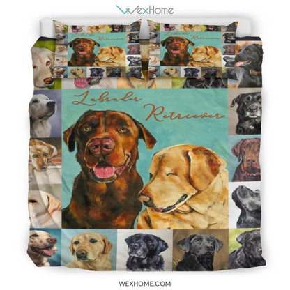 Labrador Retriever Bedding - Duvet Cover And Pillowcase Set - Unique Design Amazing Gift