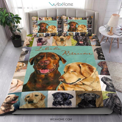 Labrador Retriever Bedding - Duvet Cover And Pillowcase Set - Unique Design Amazing Gift