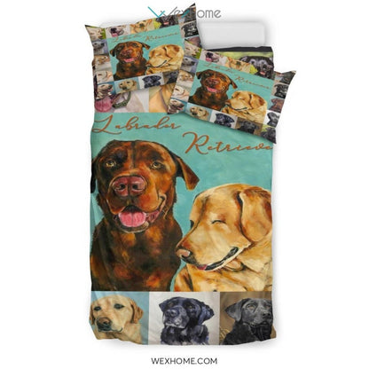 Labrador Retriever Bedding - Duvet Cover And Pillowcase Set - Unique Design Amazing Gift