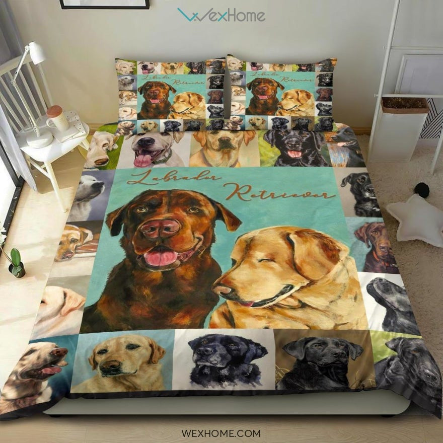 Labrador Retriever Bedding - Duvet Cover And Pillowcase Set - Unique Design Amazing Gift