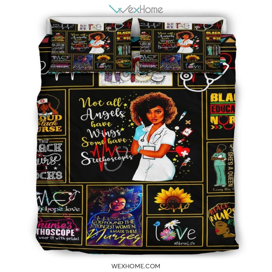 Quilt Nurse Bedding - Duvet Cover And Pillowcase Set - Unique Design Amazing Gift