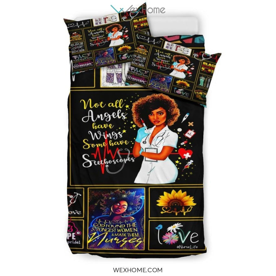 Quilt Nurse Bedding - Duvet Cover And Pillowcase Set - Unique Design Amazing Gift