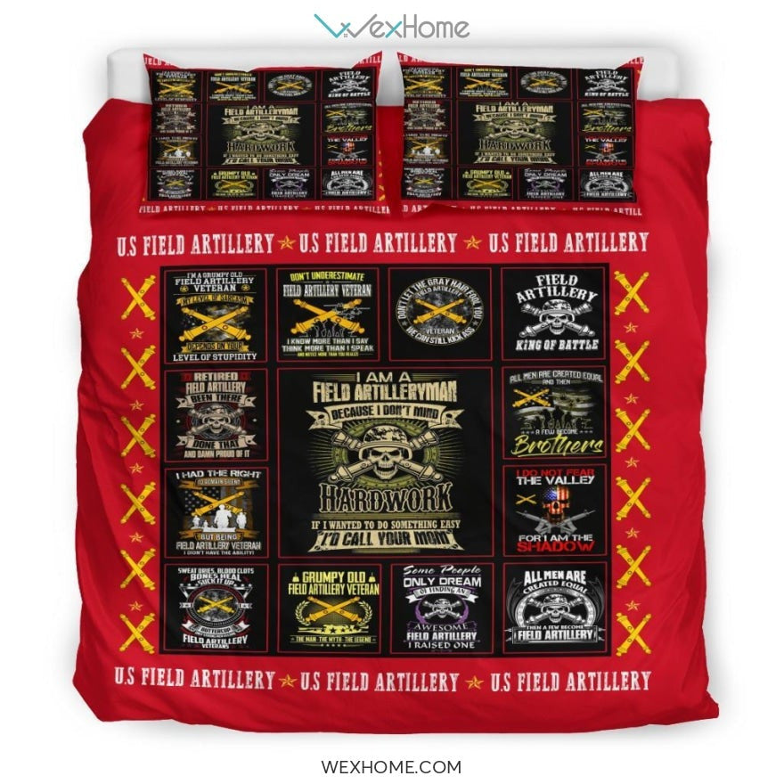 US Field Bedding - Duvet Cover And Pillowcase Set - Unique Design Amazing Gift