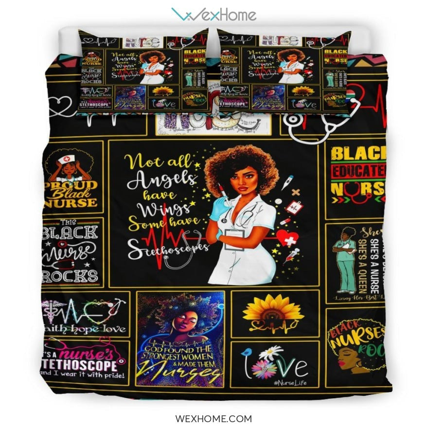 Quilt Nurse Bedding - Duvet Cover And Pillowcase Set - Unique Design Amazing Gift