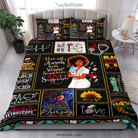Quilt Nurse Bedding - Duvet Cover And Pillowcase Set - Unique Design Amazing Gift