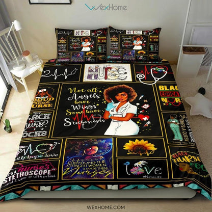 Quilt Nurse Bedding - Duvet Cover And Pillowcase Set - Unique Design Amazing Gift