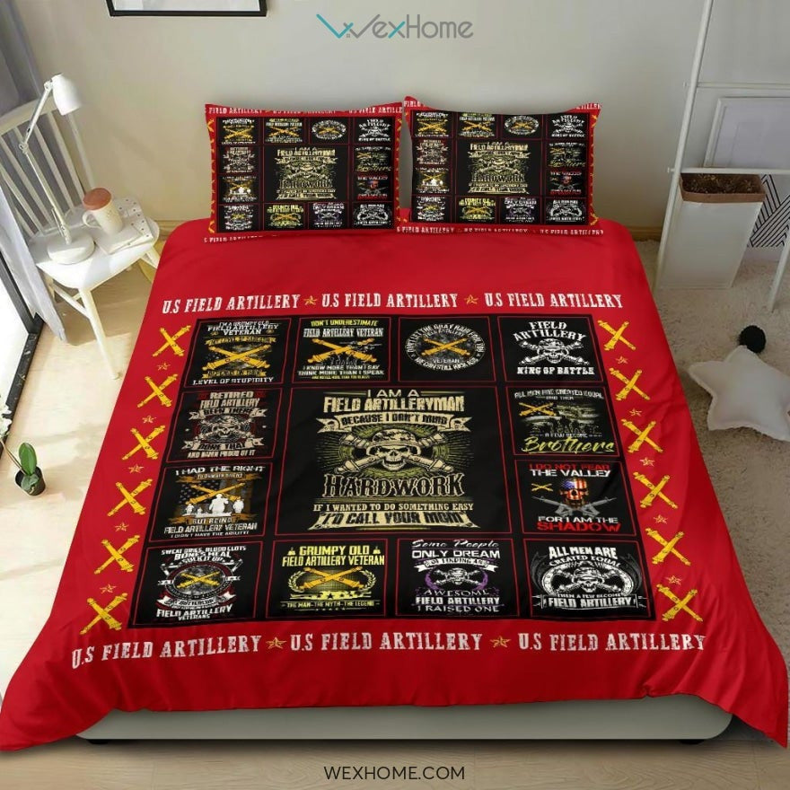 US Field Bedding - Duvet Cover And Pillowcase Set - Unique Design Amazing Gift