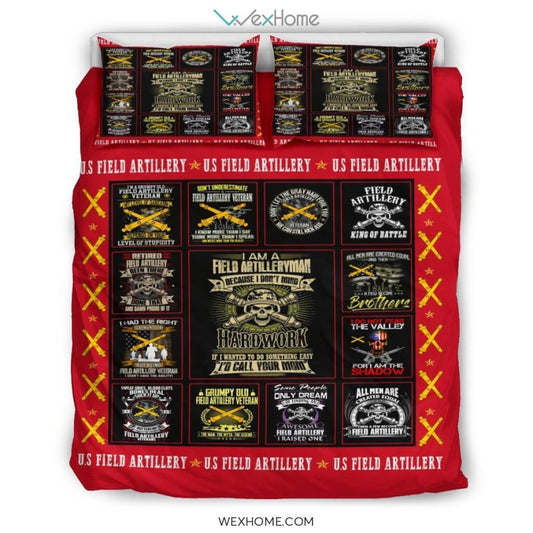 US Field Bedding - Duvet Cover And Pillowcase Set - Unique Design Amazing Gift