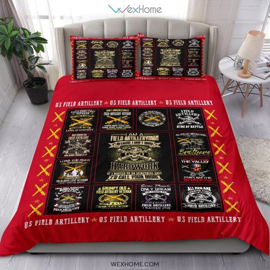 US Field Bedding - Duvet Cover And Pillowcase Set - Unique Design Amazing Gift