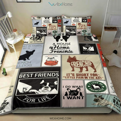 Frenchie Bedding - Duvet Cover And Pillowcase Set - Unique Design Amazing Gift