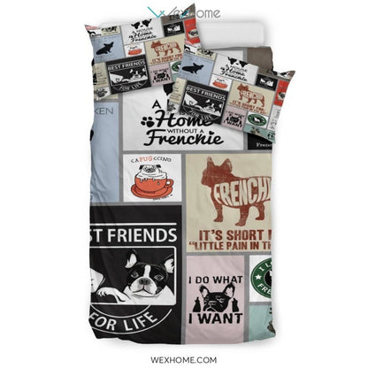 Frenchie Bedding - Duvet Cover And Pillowcase Set - Unique Design Amazing Gift
