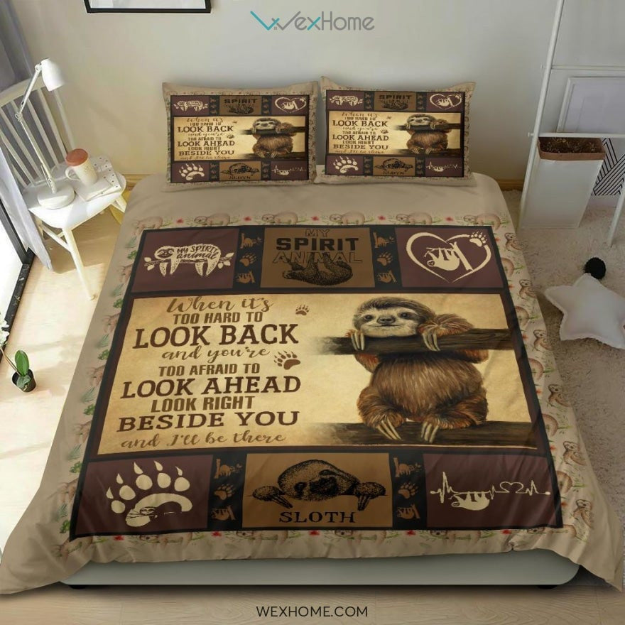 Sloth Vq Quilt Bedding - Duvet Cover And Pillowcase Set - Unique Design Amazing Gift
