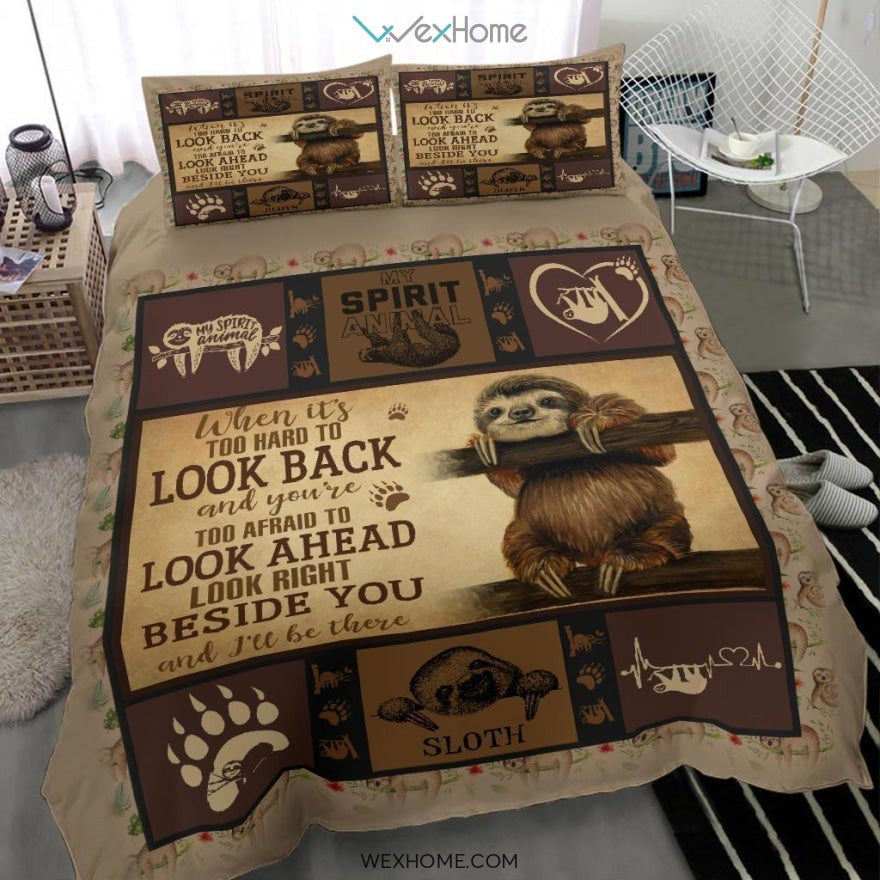 Sloth Vq Quilt Bedding - Duvet Cover And Pillowcase Set - Unique Design Amazing Gift