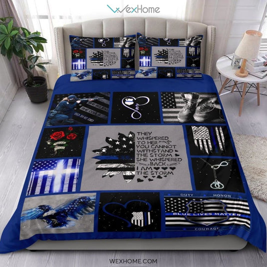 Police Bedding - Duvet Cover And Pillowcase Set - Unique Design Amazing Gift