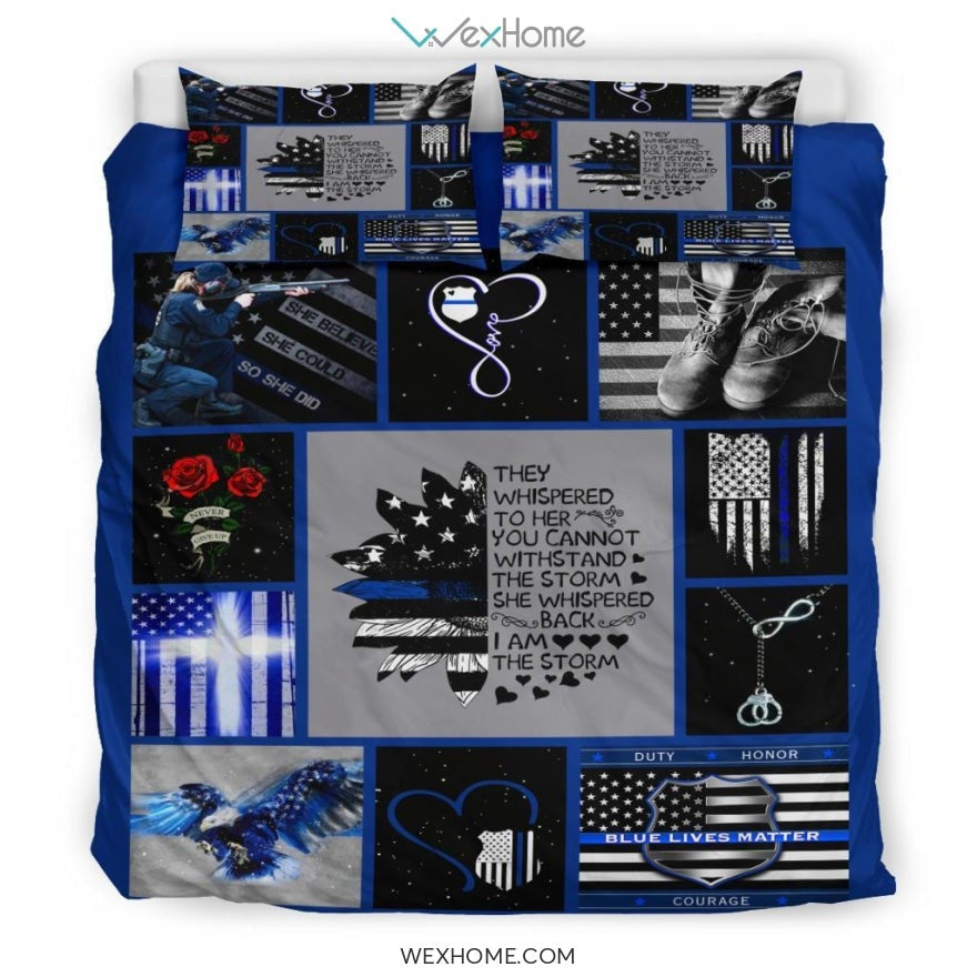 Police Bedding - Duvet Cover And Pillowcase Set - Unique Design Amazing Gift