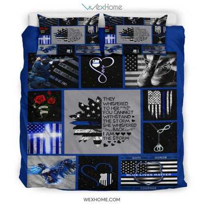 Police Bedding - Duvet Cover And Pillowcase Set - Unique Design Amazing Gift