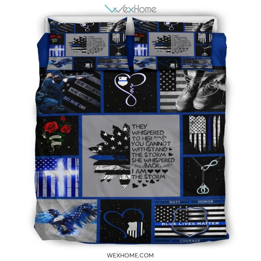 Police Bedding - Duvet Cover And Pillowcase Set - Unique Design Amazing Gift