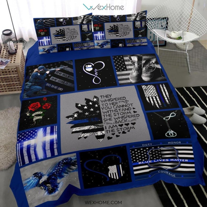 Police Bedding - Duvet Cover And Pillowcase Set - Unique Design Amazing Gift