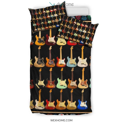 Guitar Bedding - Duvet Cover And Pillowcase Set - Unique Design Amazing Gift