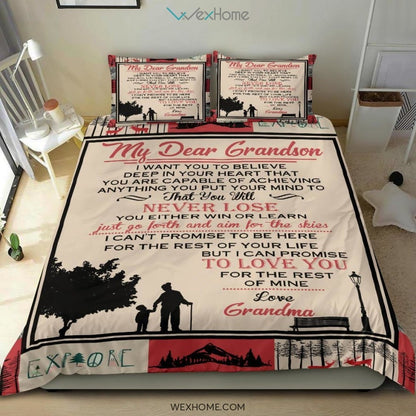 Quilt Grandma Bedding - Duvet Cover And Pillowcase Set - Unique Design Amazing Gift