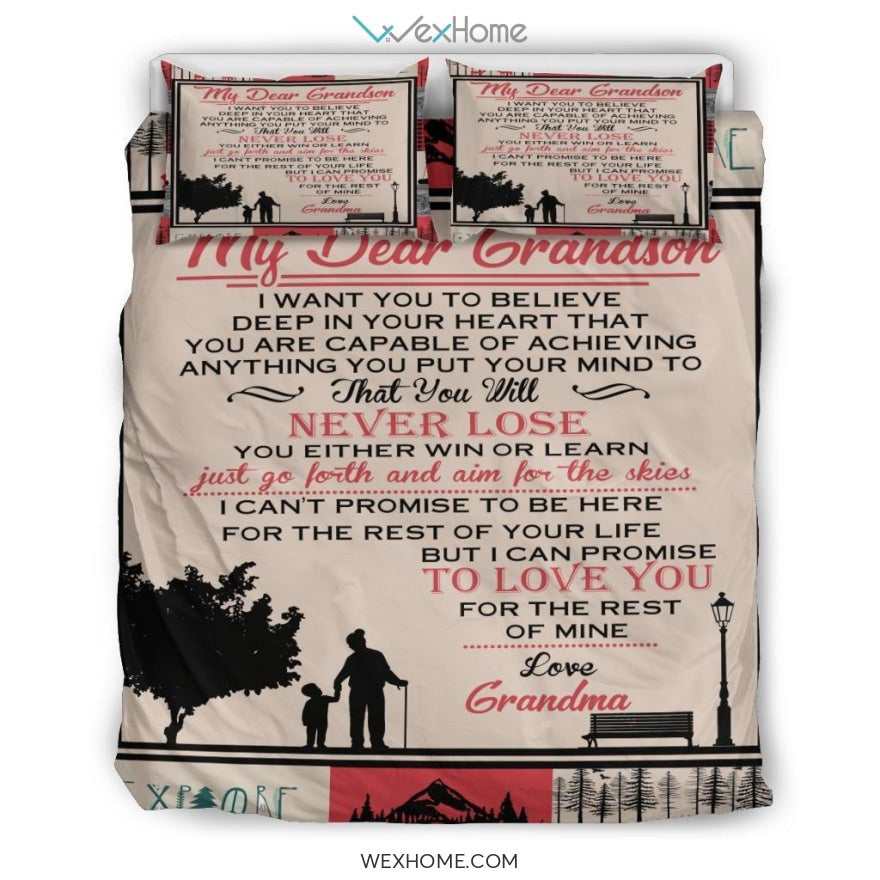 Quilt Grandma Bedding - Duvet Cover And Pillowcase Set - Unique Design Amazing Gift